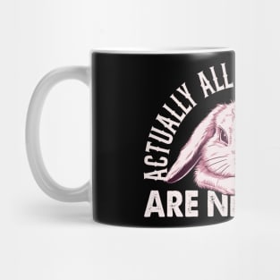 Actually All Of My Systems Are Nervous Cute Bunny Graphic Gift Mug